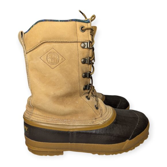 Red Ball Boundary Duck Boots Mens US Size 8 Insulated Waterproof Winter Hunting - Picture 1 of 9